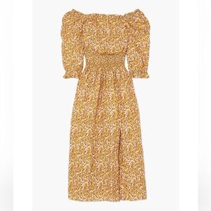 RIXO | Dresses | Nwt Rixo Samira Printed Halterneck Gown Red With Gold  Shimmer Free People | Poshmark